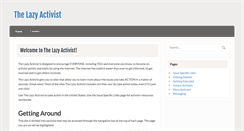Desktop Screenshot of lazyactivist.com