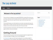 Tablet Screenshot of lazyactivist.com